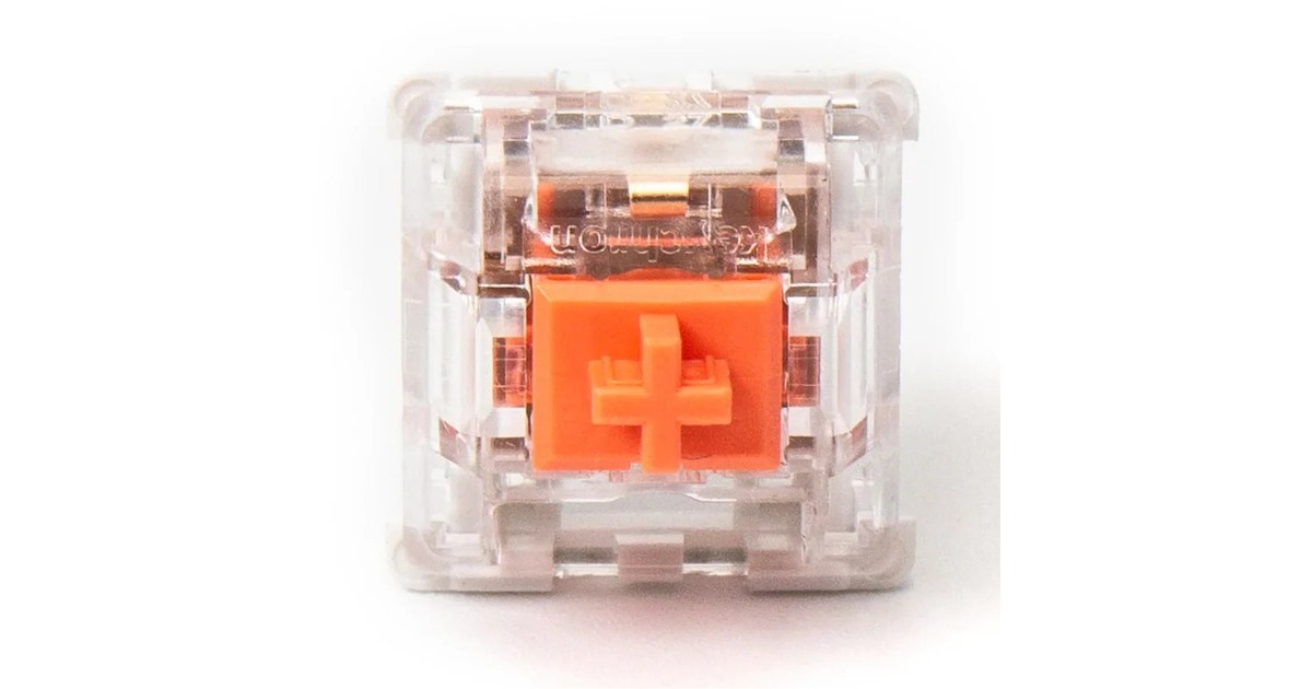 Keychron Silent K Pro Red Switch-Set, Tastenschalter(rot/transparent, 110 Stück)