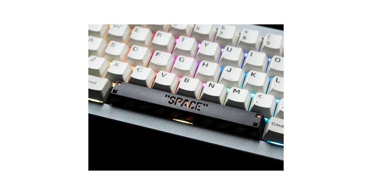 Keychron Spacebar Aluminum Alloy Artisan Keycap, Tastenkappe(schwarz/orange)