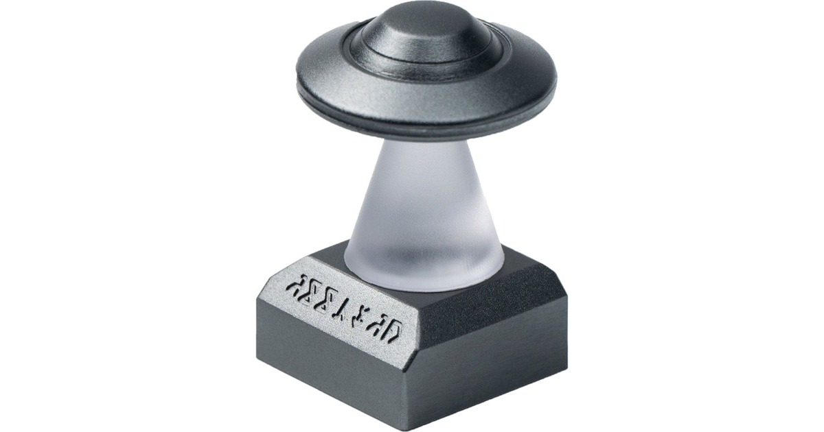 Keychron UFO Aluminum Alloy Artisan Keycap, Tastenkappe(schwarz/silber)