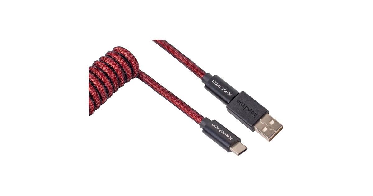 USB-C Stecker(rot, 1,08 Meter, gerader Stecker)
