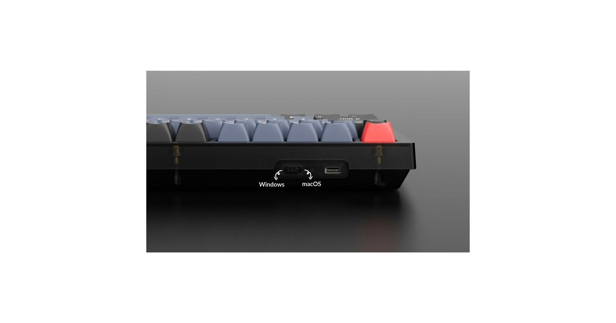 Keychron V3 Knob, Gaming-Tastatur(schwarz/blaugrau, DE-Layout, Keychron K Pro Red, Hot-Swap, RGB, Outlet) Keychron V3 Knob, Gaming-Tastatur(schwarz/blaugrau, DE-Layout, Keychron K Pro Red, Hot-Swap, RGB, Outlet)