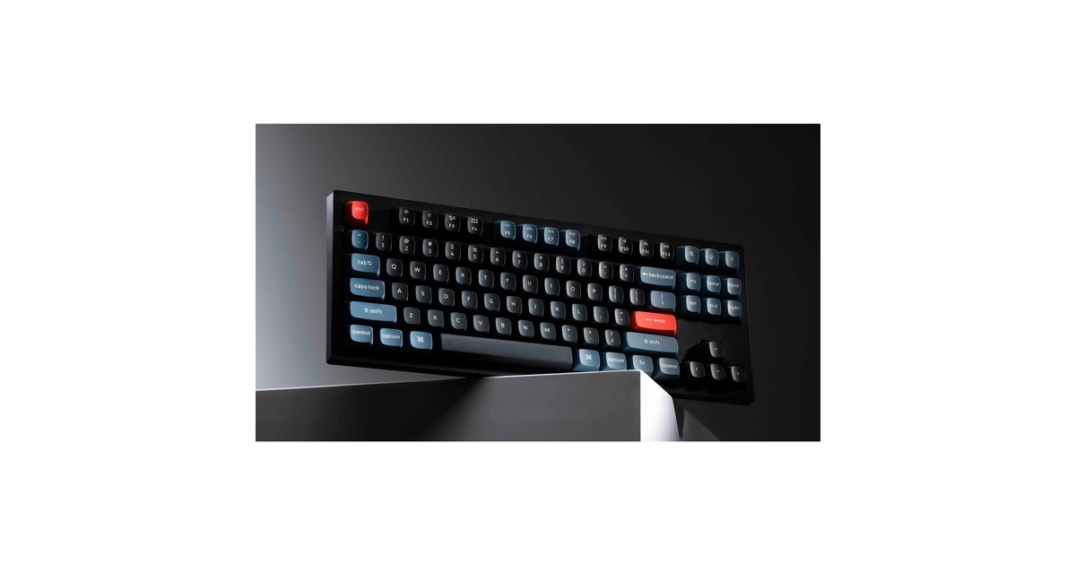 Keychron V3 Knob, Gaming-Tastatur(schwarz/blaugrau, DE-Layout, Keychron K Pro Red, Hot-Swap, RGB, Outlet) Keychron V3 Knob, Gaming-Tastatur(schwarz/blaugrau, DE-Layout, Keychron K Pro Red, Hot-Swap, RGB, Outlet)