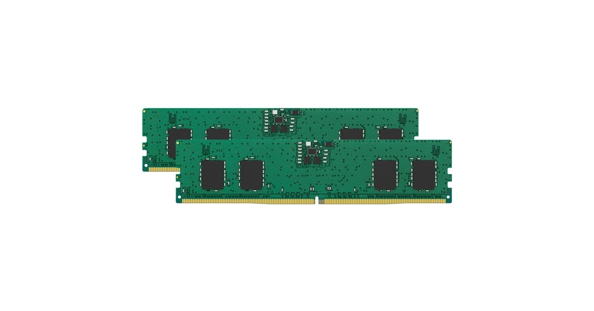 Kingston DIMM 16 GB DDR5-4800 (2x 8 GB) Dual-Kit, Arbeitsspeicher(grün, KVR48U40BS6K2-16, Value RAM)