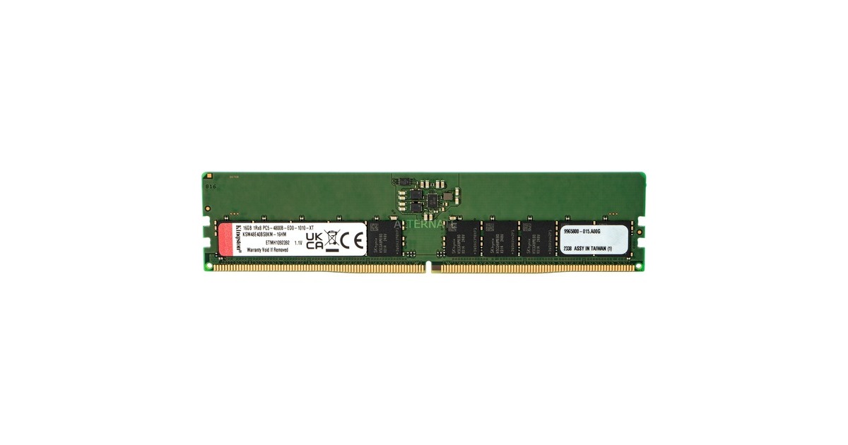 Kingston DIMM 16 GB DDR5-4800, Arbeitsspeicher(KSM48E40BS8KM-16HM, Server Premier, INTEL XMP)