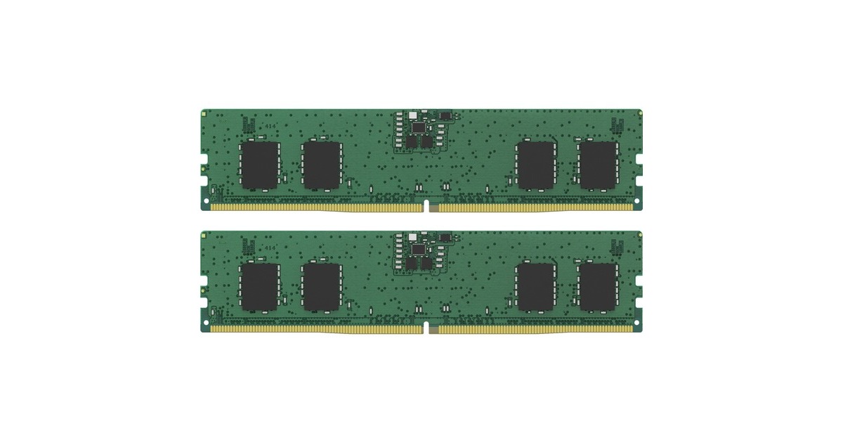 Kingston DIMM 16 GB DDR5-5600 (2x 8 GB) Dual-Kit, Arbeitsspeicher(grün, KVR56U46BS6K2-16, ValueRAM)
