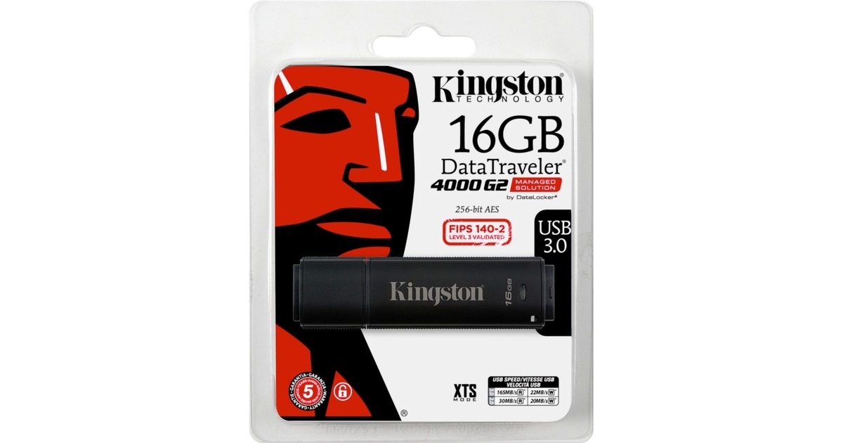 Kingston DataTraveler 4000G2DM 16 GB, USB-Stick(USB-A 3.2 Gen 1)