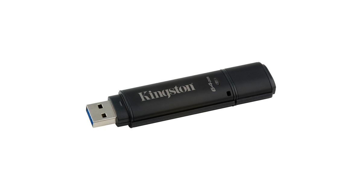 Kingston DataTraveler 4000G2DM 64 GB, USB-Stick(schwarz, USB-A 3.2 Gen 1)