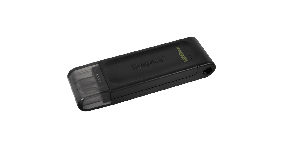 Kingston DataTraveler 70 128 GB, USB-Stick(schwarz, USB-C 3.2 (5 Gbit/s))