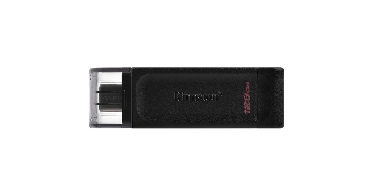 Kingston DataTraveler 70 128 GB, USB-Stick(schwarz, USB-C 3.2 (5 Gbit/s))