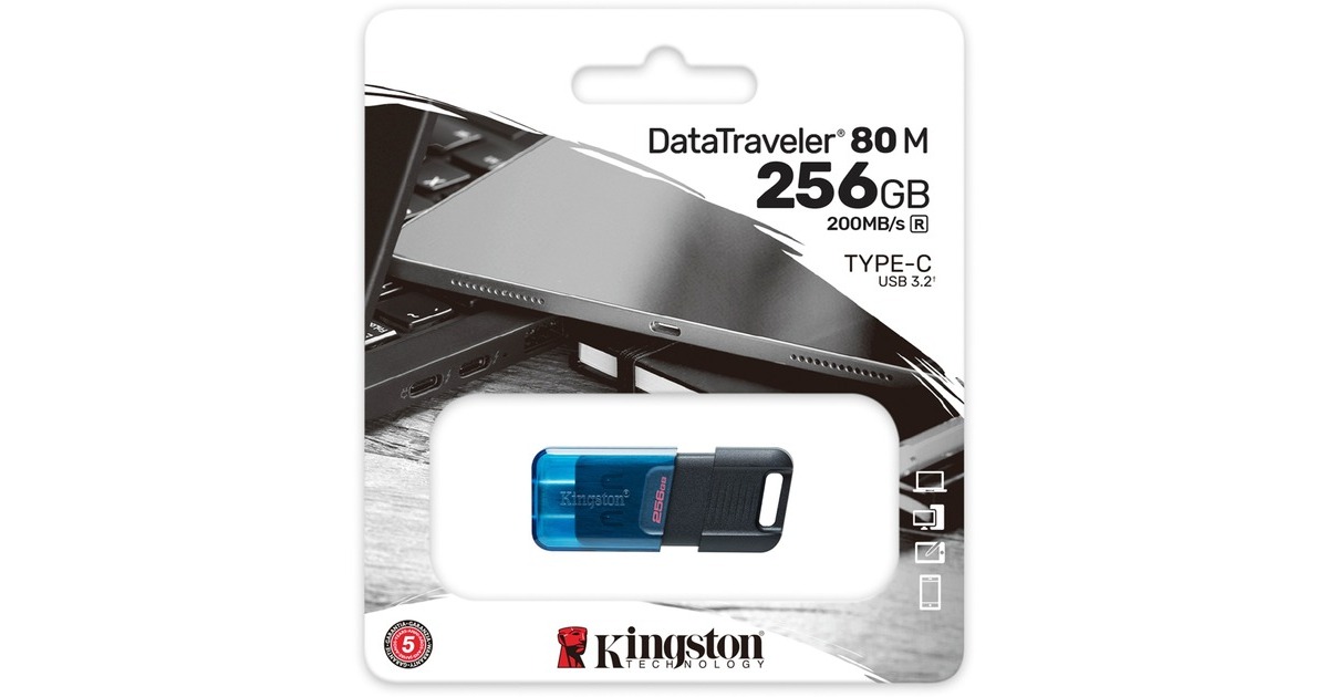 Kingston DataTraveler 80 M 256 GB, USB-Stick(USB-C 3.2 Gen 1)