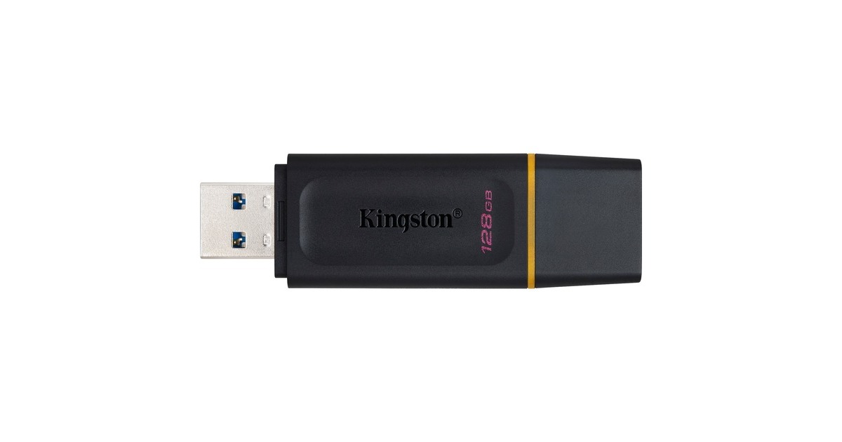 Kingston DataTraveler Exodia 128 GB, USB-Stick(schwarz/gelb, USB-A 3.2 Gen 1)