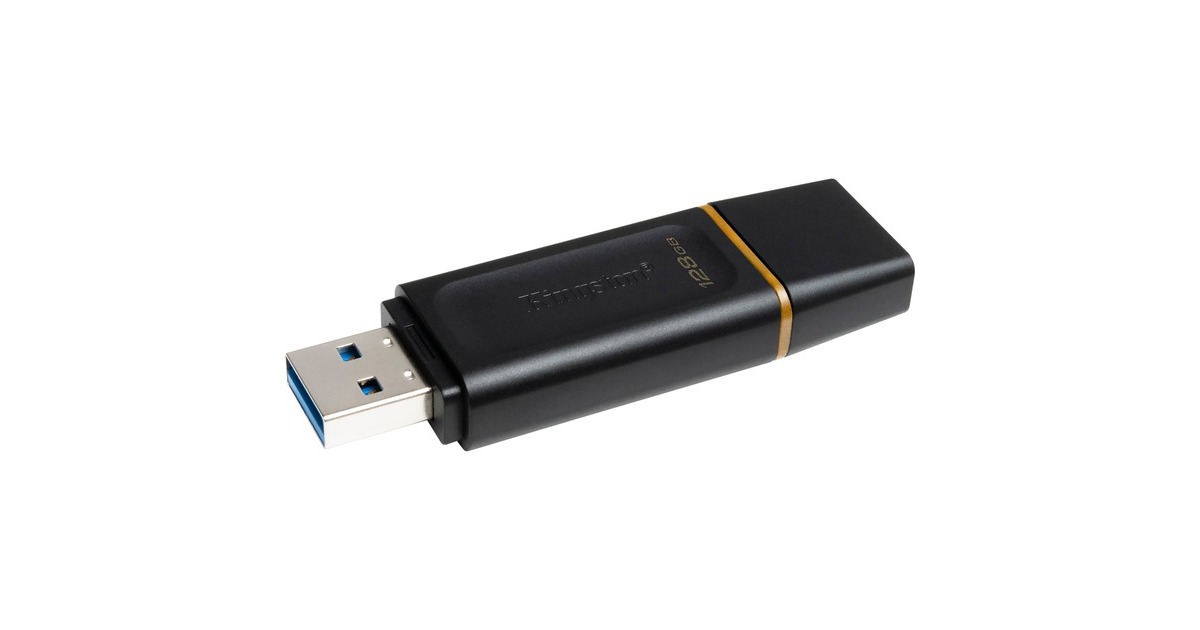 Kingston DataTraveler Exodia 128 GB, USB-Stick(schwarz/gelb, USB-A 3.2 Gen 1)