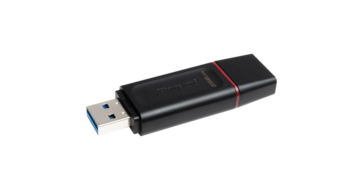 Kingston DataTraveler Exodia 256 GB, USB-Stick(schwarz/rot, USB-A 3.2 Gen 1)
