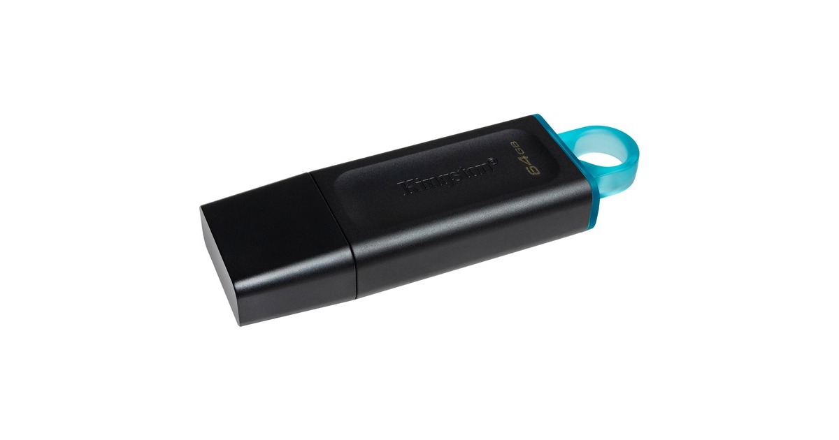 Kingston DataTraveler Exodia 64 GB, USB-Stick(schwarz/türkis, USB-A 3.2 Gen 1)