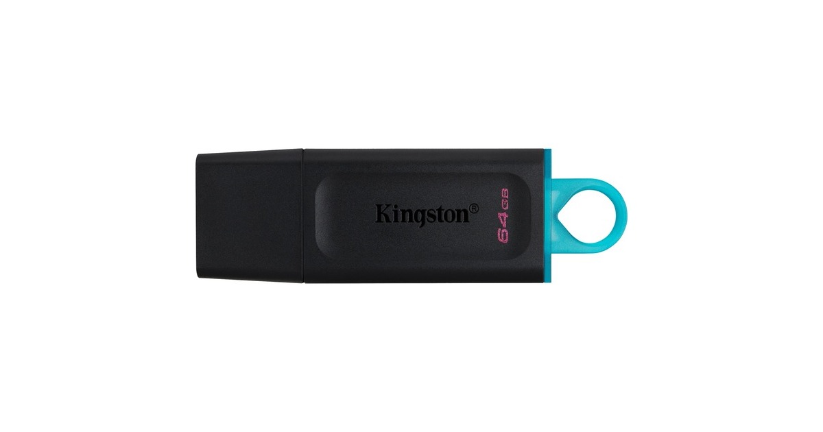 Kingston DataTraveler Exodia 64 GB, USB-Stick(schwarz/türkis, USB-A 3.2 Gen 1)