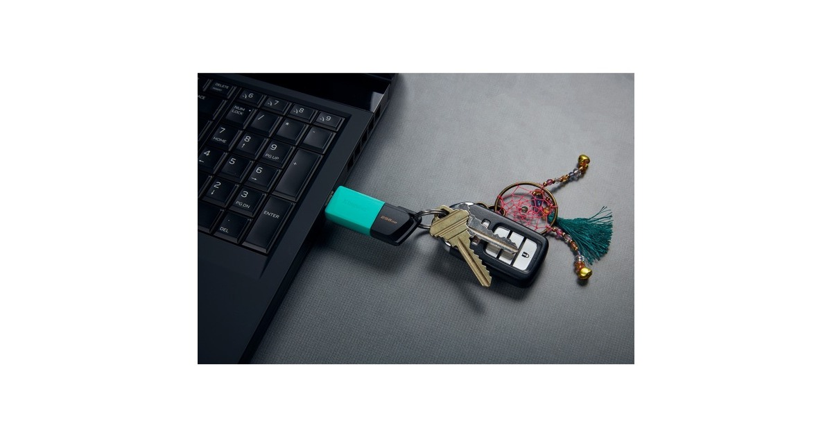 Kingston DataTraveler Exodia M 256 GB, USB-Stick(türkis/schwarz, USB-A 3.2 Gen 1)