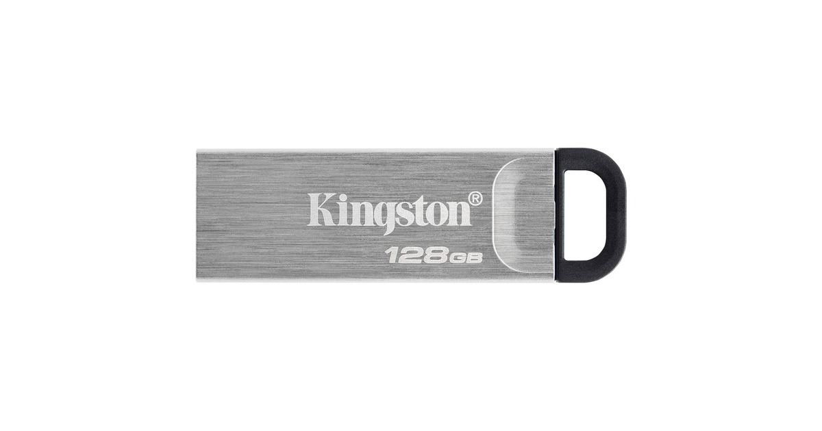 Kingston DataTraveler Kyson 128 GB, USB-Stick(silber, USB-A 3.2 Gen 1)