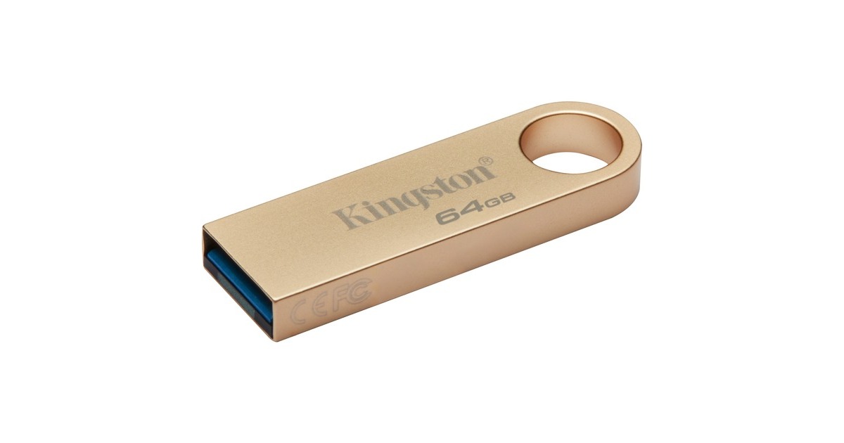 Kingston DataTraveler SE9 G3 64 GB, USB-Stick(gold, USB-A 3.2 Gen 1)
