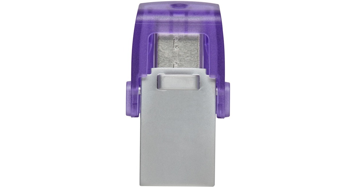 Kingston DataTraveler microDuo 3C 256 GB, USB-Stick(violett/transparent, USB-A 3.2 Gen 1, USB-C 3.2 Gen 1)