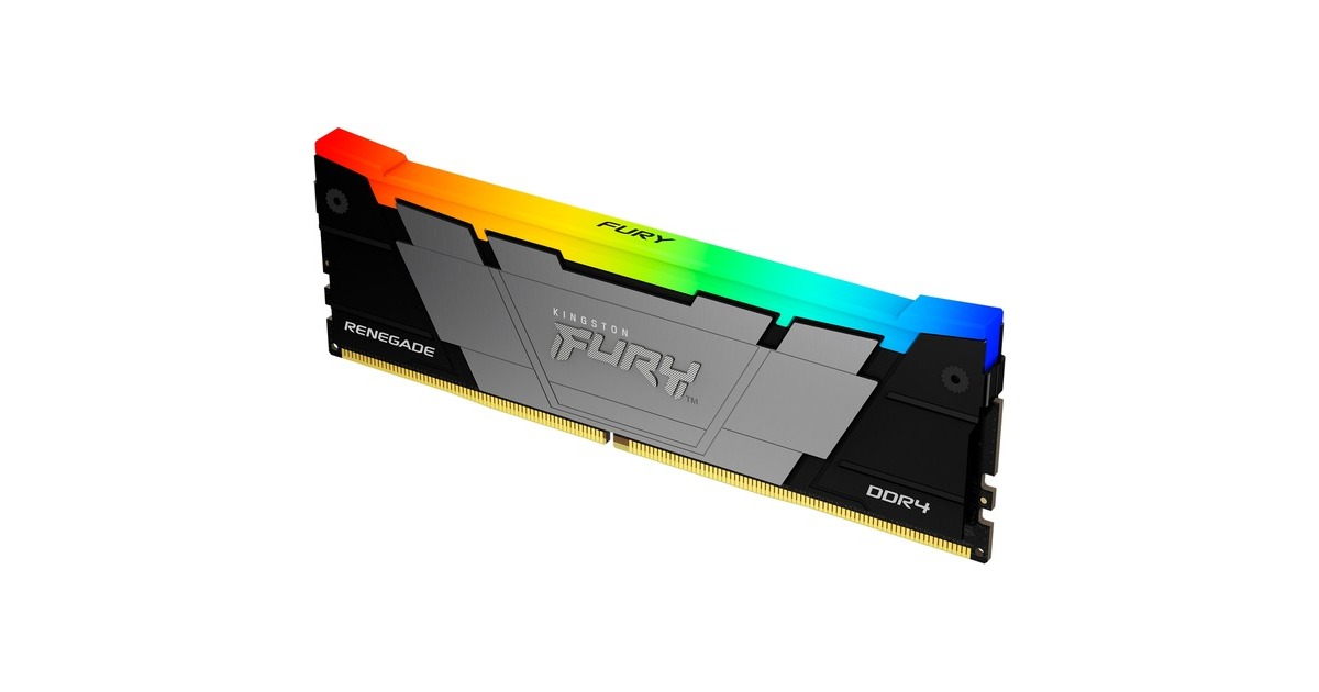 Kingston FURY DIMM 16 GB DDR4-3600 , Arbeitsspeicher(schwarz, KF436C16RB12A/16, Renegade RGB, INTEL XMP)
