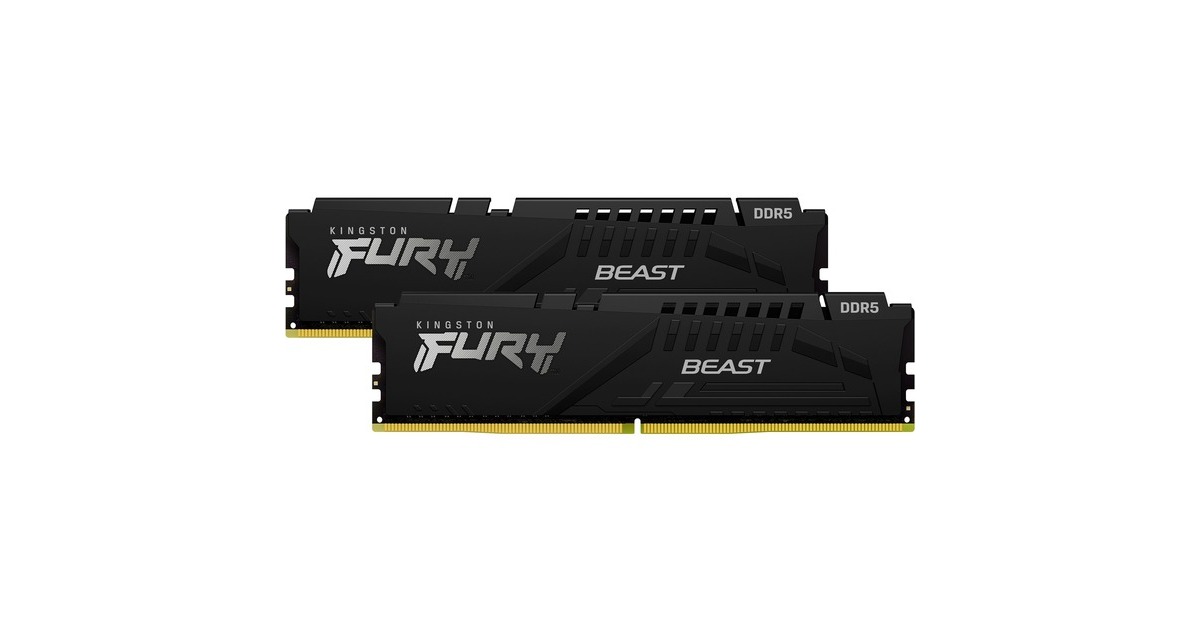 Kingston FURY DIMM 16 GB DDR5-5600 (2x 8 GB) Dual-Kit, Arbeitsspeicher(schwarz, KF556C36BBEK2-16, Beast, AMD EXPO)