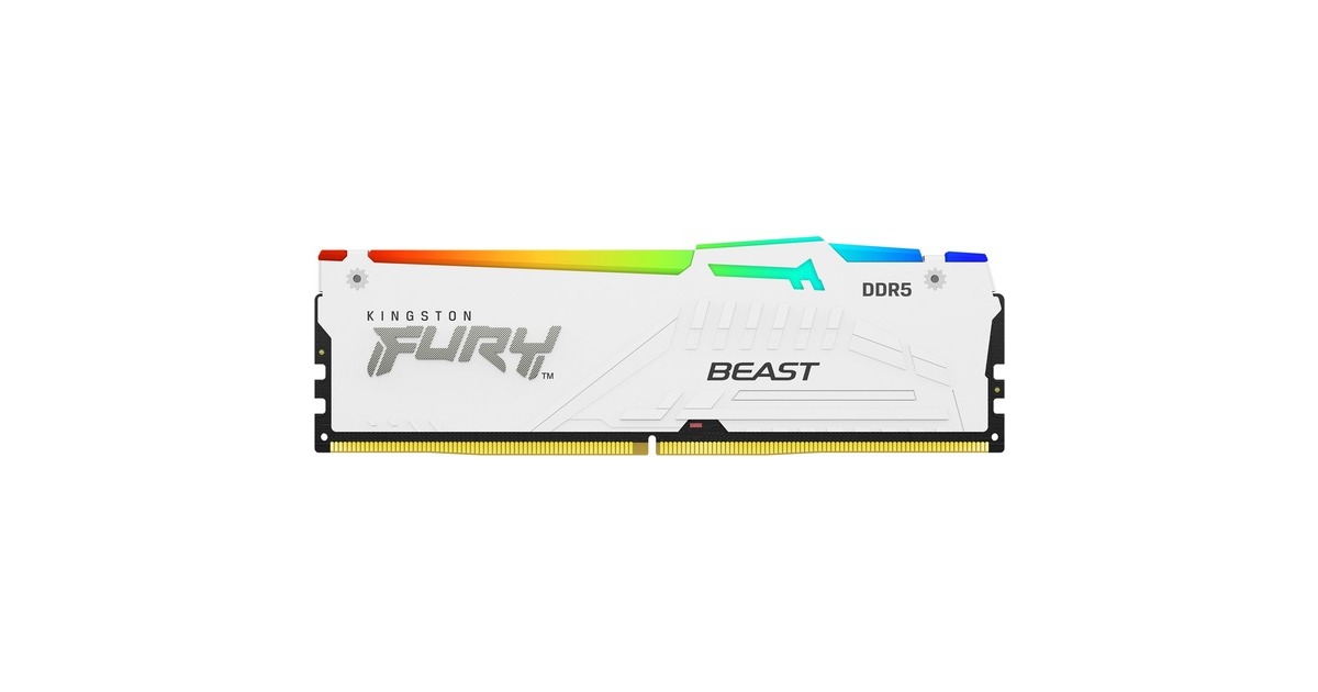 Kingston FURY DIMM 16 GB DDR5-5600, Arbeitsspeicher(weiß, KF556C36BWEA-16, Renegade RGB, AMD EXPO) Kingston FURY DIMM 16 GB DDR5-5600, Arbeitsspeicher(weiß, KF556C36BWEA-16, Renegade RGB, AMD EXPO)