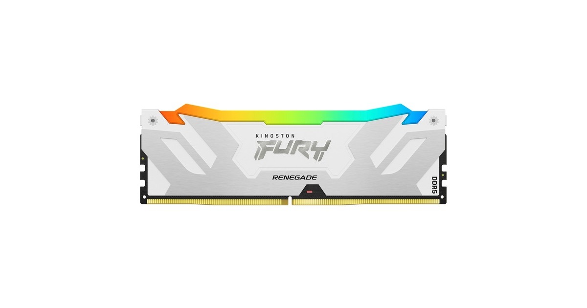 Kingston FURY DIMM 16 GB DDR5-6000, Arbeitsspeicher(weiß, KF560C32RWA-16, Renegade RGB, INTEL XMP)