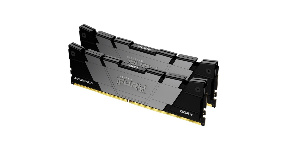 Kingston FURY DIMM 32 GB DDR4-4000 (2x 16 GB) Dual-Kit, Arbeitsspeicher(schwarz, KF440C19RB12K2/32, Renegade, INTEL XMP)