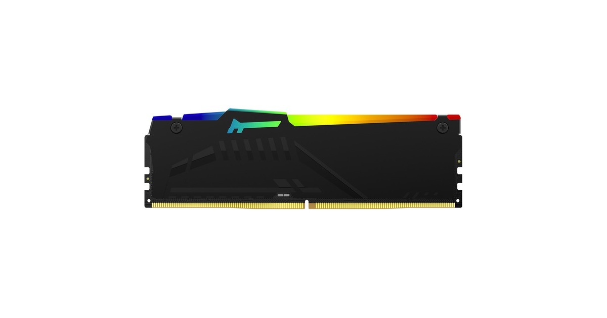 Kingston FURY DIMM 32 GB DDR5-5200, Arbeitsspeicher(schwarz, KF552C40BBA-32, Fury Beast RGB, INTEL XMP)