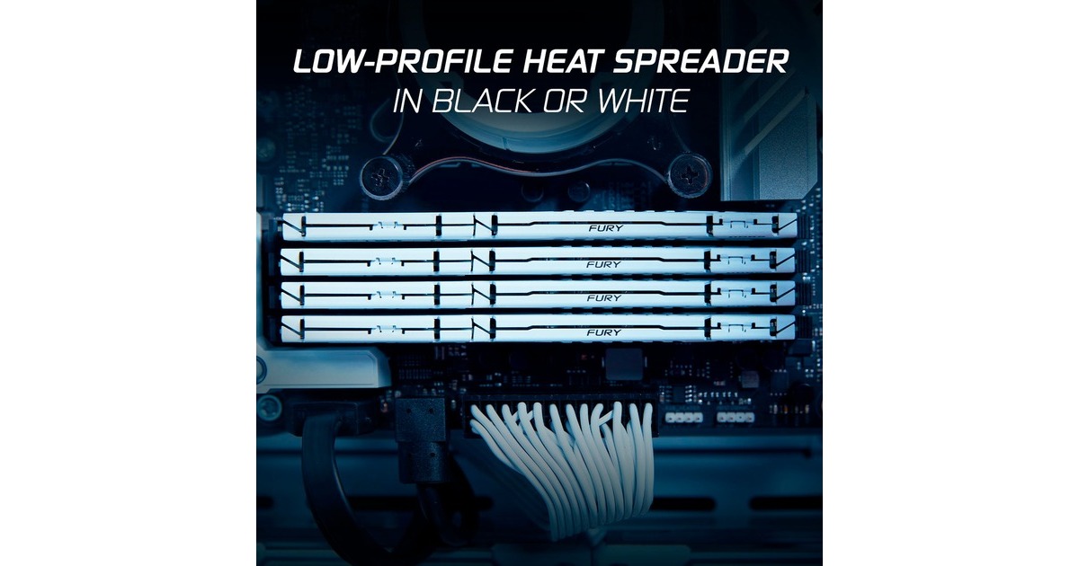 Kingston FURY DIMM 32 GB DDR5-5200, Arbeitsspeicher(weiß, KF552C36BWE-32, Beast, AMD EXPO)