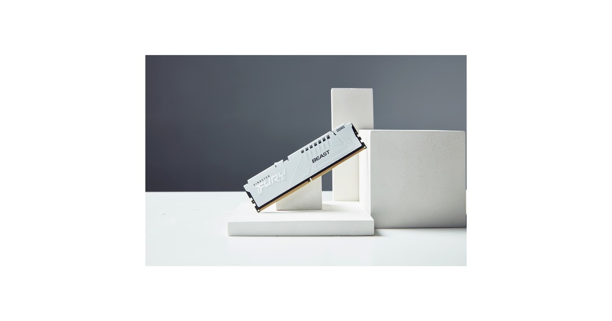 Kingston FURY DIMM 32 GB DDR5-5600 (2x 16 GB) Dual-Kit, Arbeitsspeicher(weiß, KF556C40BWK2-32, Beast, INTEL XMP)