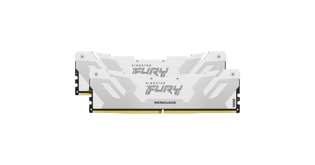 Kingston FURY DIMM 32 GB DDR5-6000 (2x 16 GB) Dual-Kit, Arbeitsspeicher(weiß, KF560C32RWK2-32, Renegade, INTEL XMP)