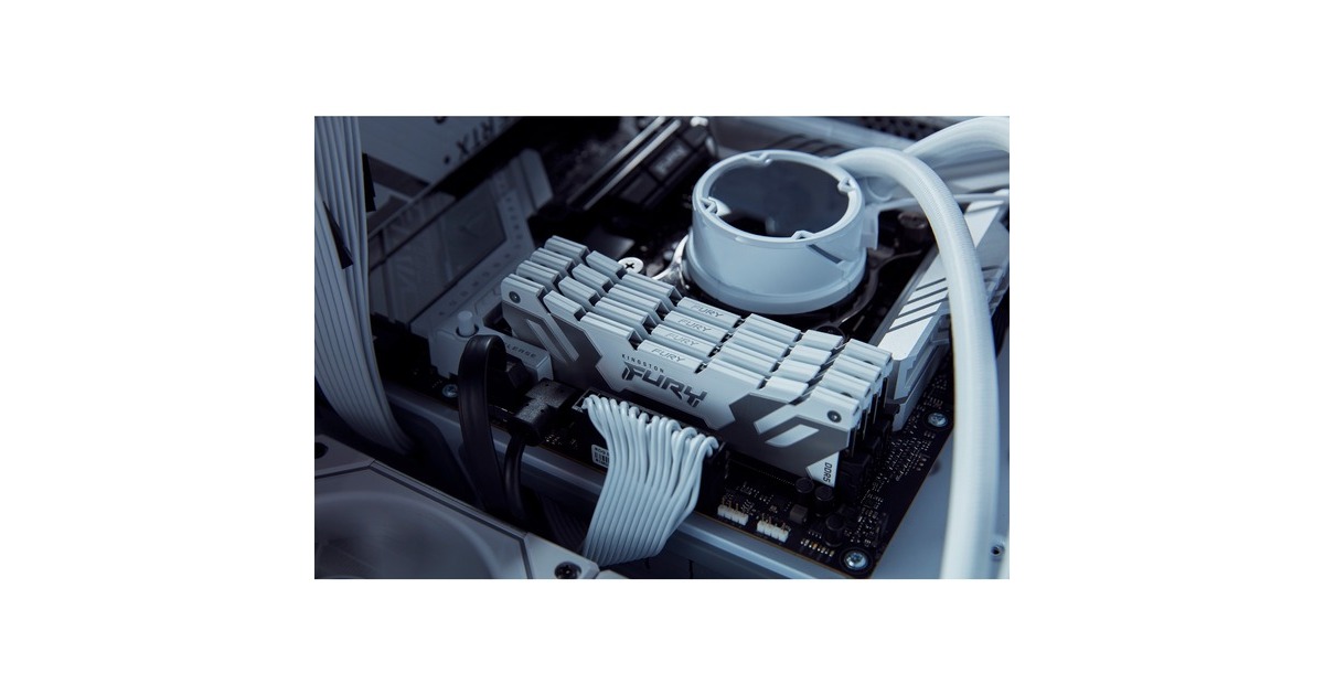 Kingston FURY DIMM 32 GB DDR5-6000 (2x 16 GB) Dual-Kit, Arbeitsspeicher(weiß, KF560C32RWK2-32, Renegade, INTEL XMP)