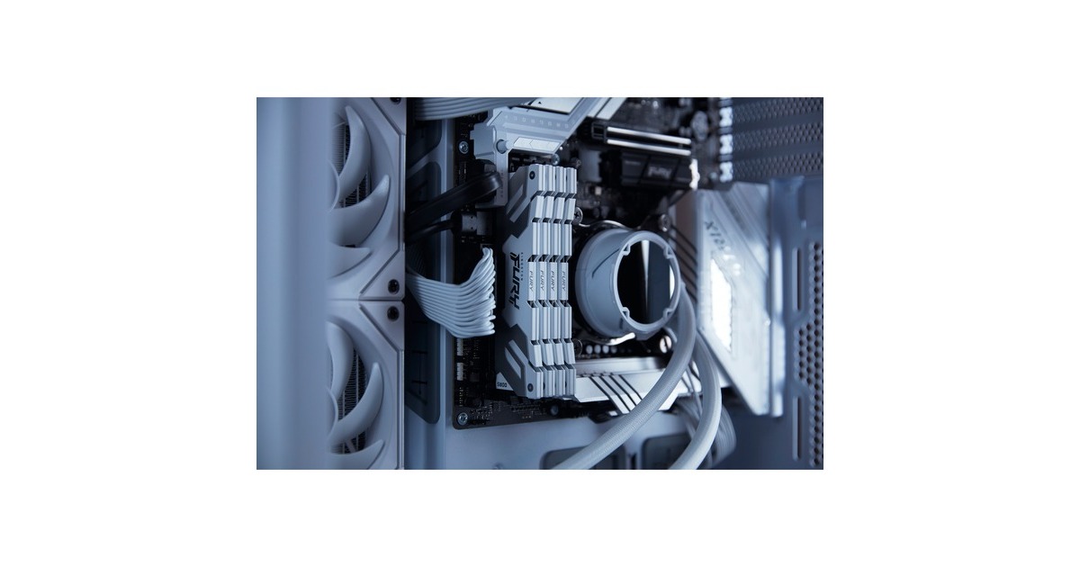 Kingston FURY DIMM 32 GB DDR5-6000 (2x 16 GB) Dual-Kit, Arbeitsspeicher(weiß, KF560C32RWK2-32, Renegade, INTEL XMP)