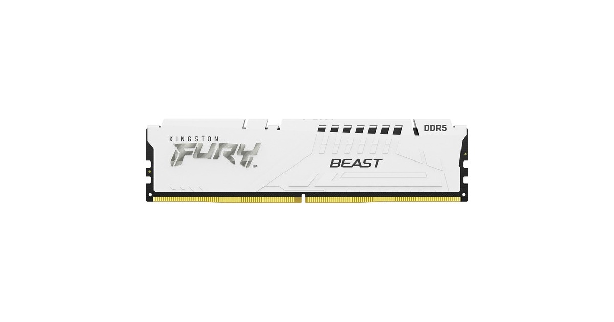 Kingston FURY DIMM 32 GB DDR5-6000, Arbeitsspeicher(weiß, KF560C40BW-32, Beast, INTEL XMP)