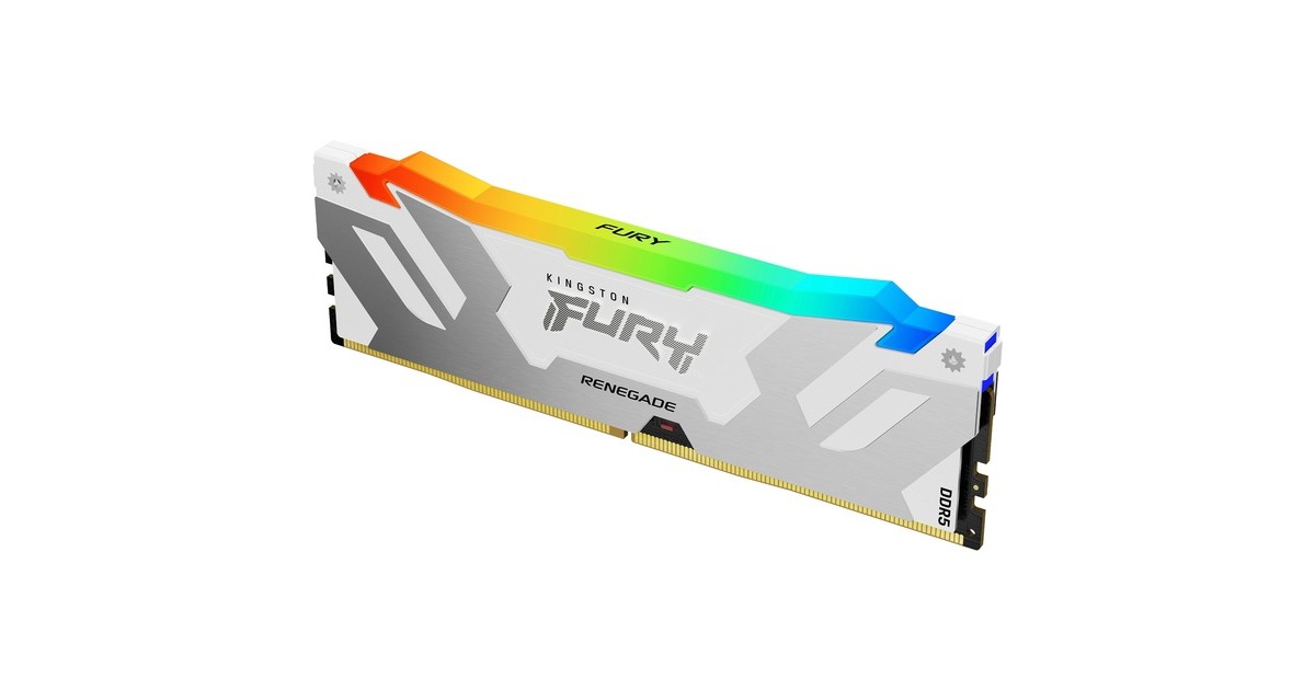Kingston FURY DIMM 32 GB DDR5-6000, Arbeitsspeicher(weiß, KF560C32RWA-32, Renegade RGB, INTEL XMP)
