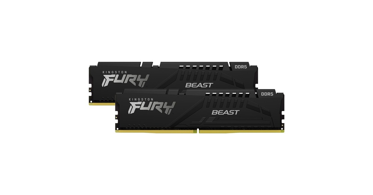 Kingston FURY DIMM 64 GB DDR5-5600 (2x 32 GB) Dual-Kit, Arbeitsspeicher(schwarz, KF556C40BBK2-64, Beast, INTEL XMP, Outlet)