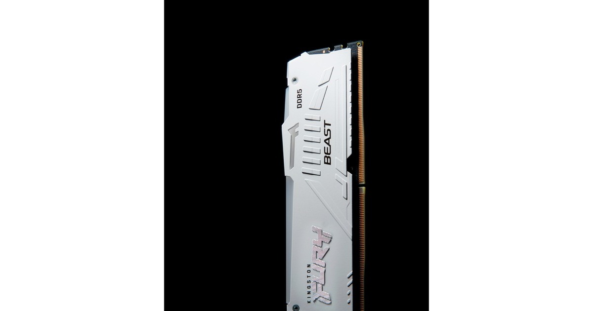 Kingston FURY DIMM 64 GB DDR5-6000 (2x 32 GB) Dual-Kit, Arbeitsspeicher(weiß, KF560C36BWEAK2-64, Beast RGB, INTEL XMP, AMD EXPO)