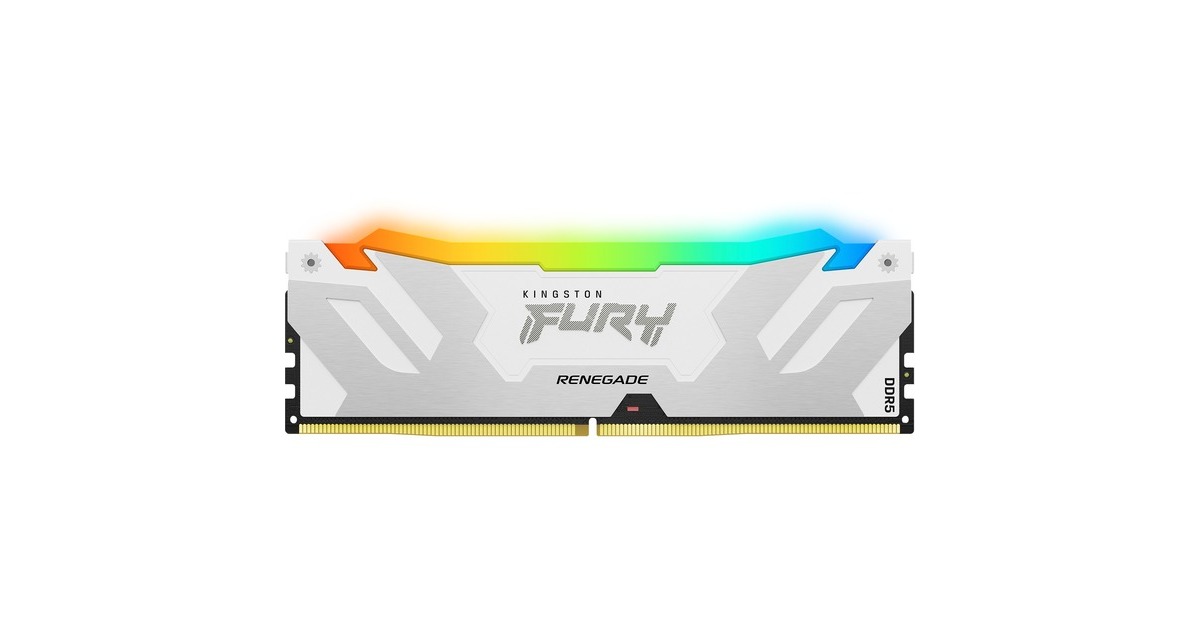 Kingston FURY DIMM 64 GB DDR5-6000 (2x 32 GB) Dual-Kit, Arbeitsspeicher(weiß, KF560C32RWAK2-64, Renegade RGB, INTEL XMP)