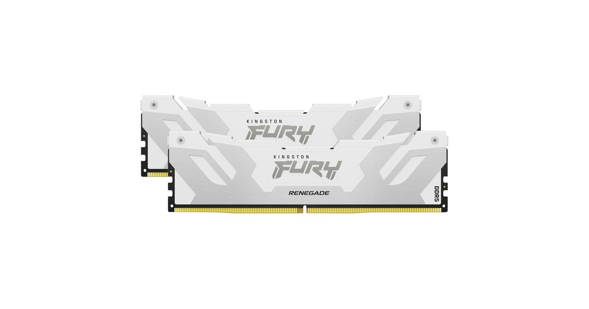 Kingston FURY DIMM 64 GB DDR5-6400 (2x 32 GB) Dual-Kit, Arbeitsspeicher(weiß, KF564C32RWK2-64, Renegade XMP, INTEL XMP)