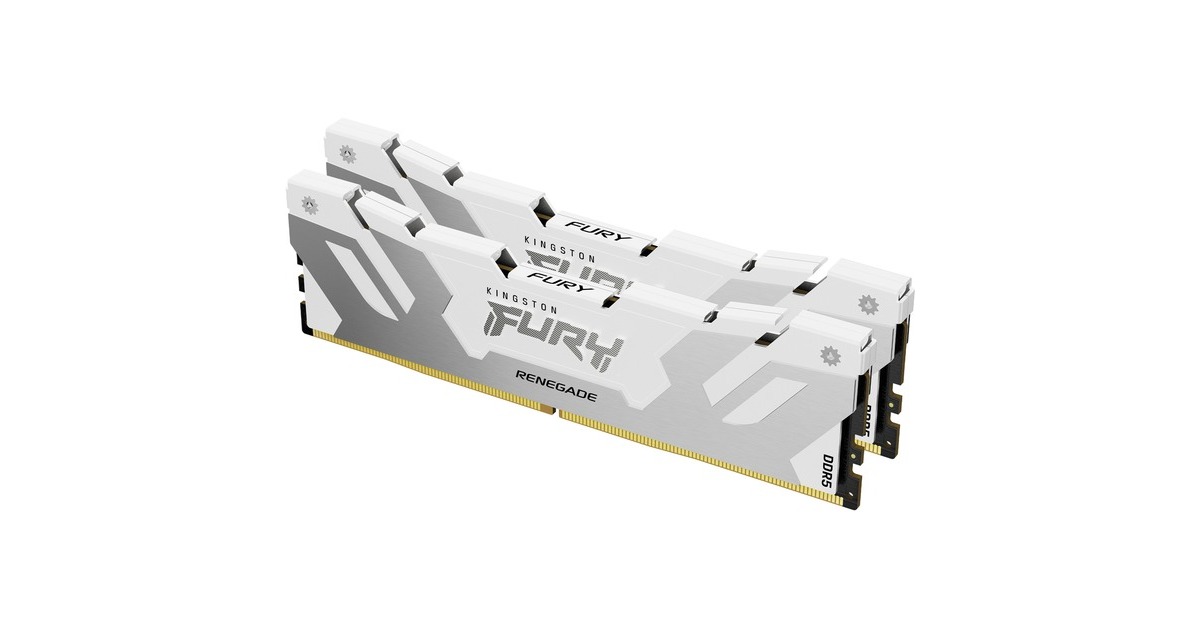 Kingston FURY DIMM 64 GB DDR5-6400 (2x 32 GB) Dual-Kit, Arbeitsspeicher(weiß, KF564C32RWK2-64, Renegade XMP, INTEL XMP)
