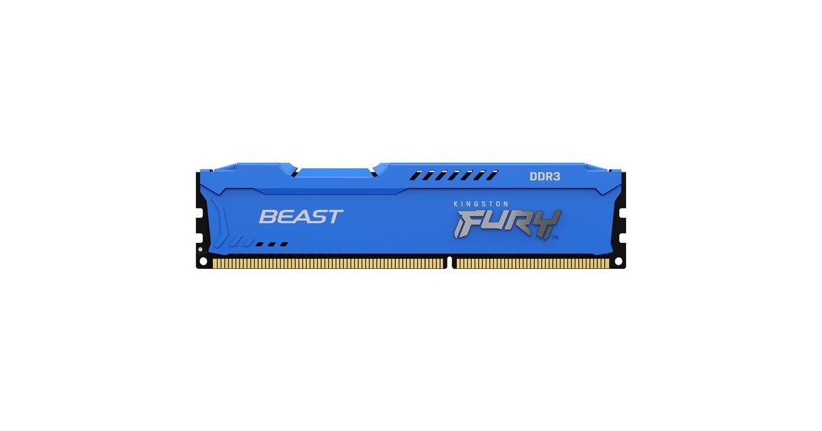 Kingston FURY DIMM 8 GB DDR3-1600, Arbeitsspeicher(blau, KF316C10B/8, Beast)