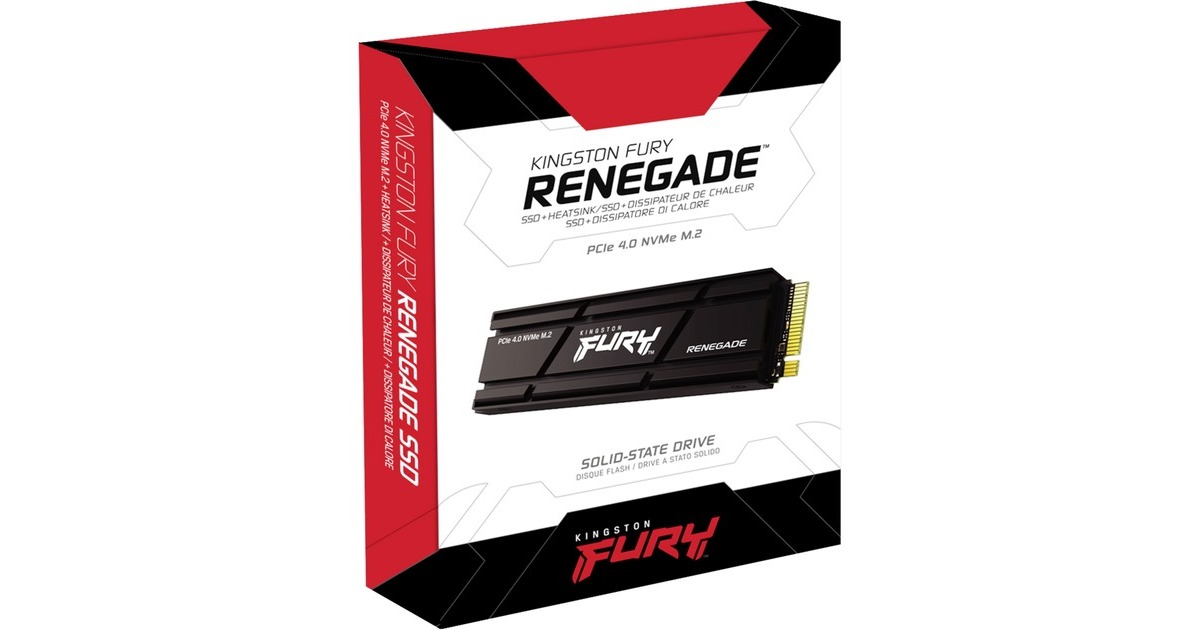 Kingston FURY Renegade Heatsink 2 TB, SSD(schwarz, PCIe 4.0 x4, NVMe, M.2 2280, Heatsink)
