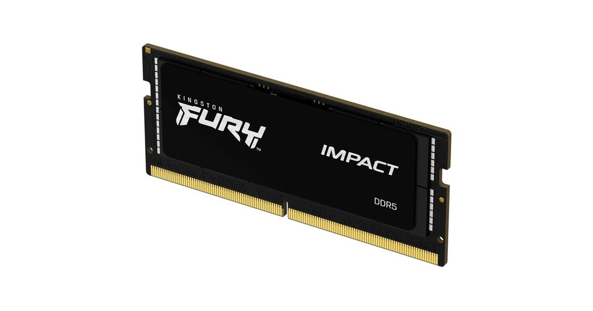 Kingston FURY SO-DIMM 16 GB DDR5-6000, Arbeitsspeicher(schwarz, KF560S38IB-16, Impact, INTEL XMP)