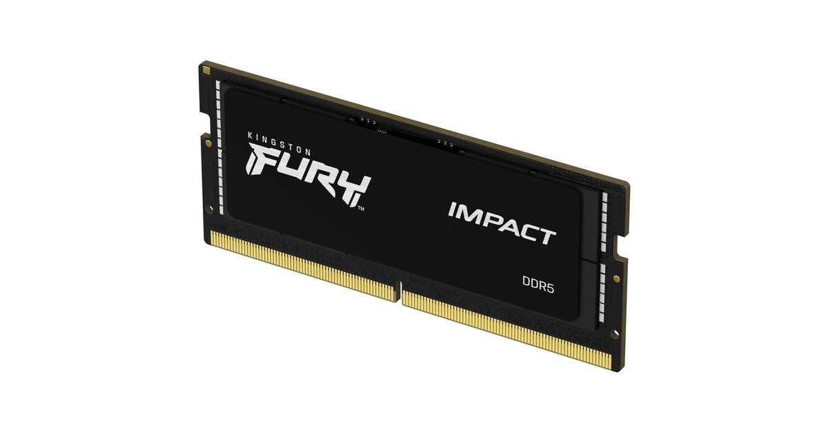 Kingston FURY SO-DIMM 32 GB DDR5-5600, Arbeitsspeicher(schwarz, KF556S40IB-32, Impact)