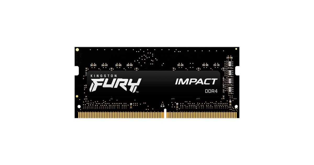 Kingston FURY SO-DIMM 8 GB DDR4-3200, Arbeitsspeicher(schwarz, KF432S20IB/8, Impact, INTEL XMP) Kingston FURY SO-DIMM 8 GB DDR4-3200, Arbeitsspeicher(schwarz, KF432S20IB/8, Impact, INTEL XMP)