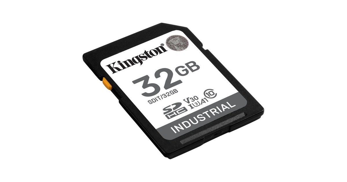 Kingston Industrial 32 GB SDHC, Speicherkarte(schwarz, UHS-I U3, Class 10, V30, A1)