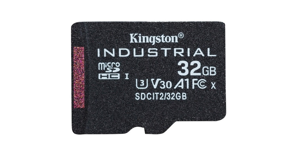 Kingston Industrial 32 GB microSDHC, Speicherkarte(schwarz, UHS-I U3, Class 10, V30, A1)
