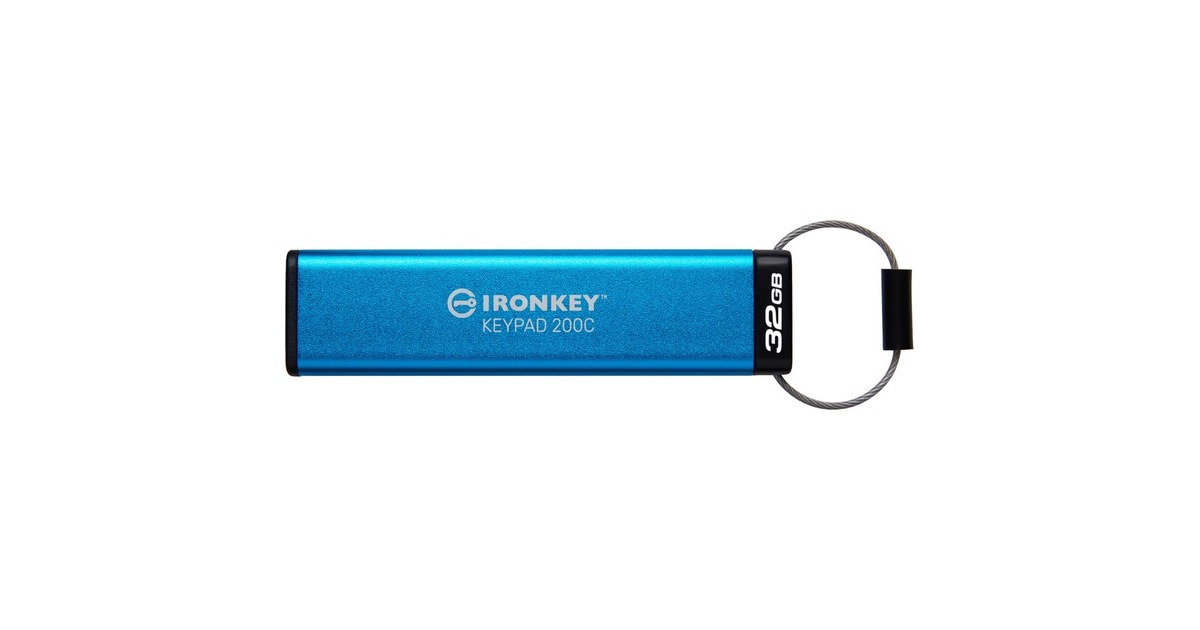 Kingston IronKey Keypad 200 32 GB, USB-Stick(USB-C 3.2 Gen 1)