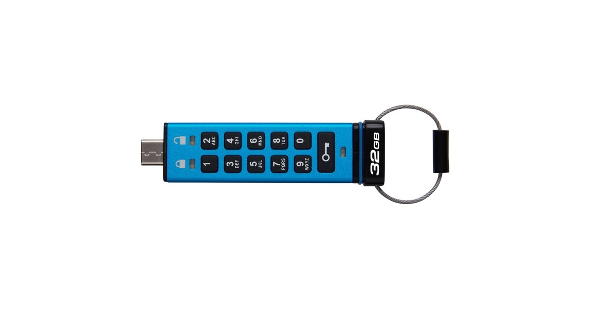 Kingston IronKey Keypad 200 32 GB, USB-Stick(USB-C 3.2 Gen 1)